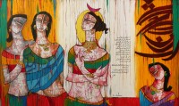 A. S. Rind, 36 x 60 Inch, Acrylic On Canvas, Figurative Painting, AC-ASR-253